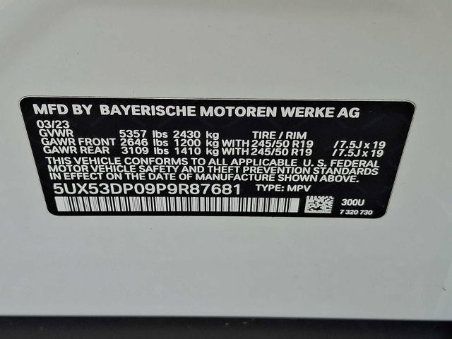 2023 BMW X3 xDrive30i Sports Activity Vehicle