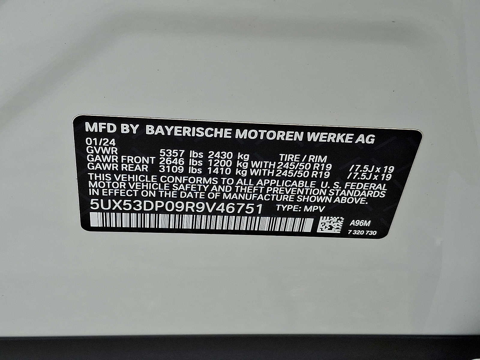 2024 BMW X3 xDrive30i Sports Activity Vehicle