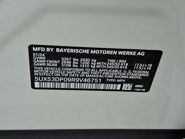 2024 BMW X3 xDrive30i Sports Activity Vehicle