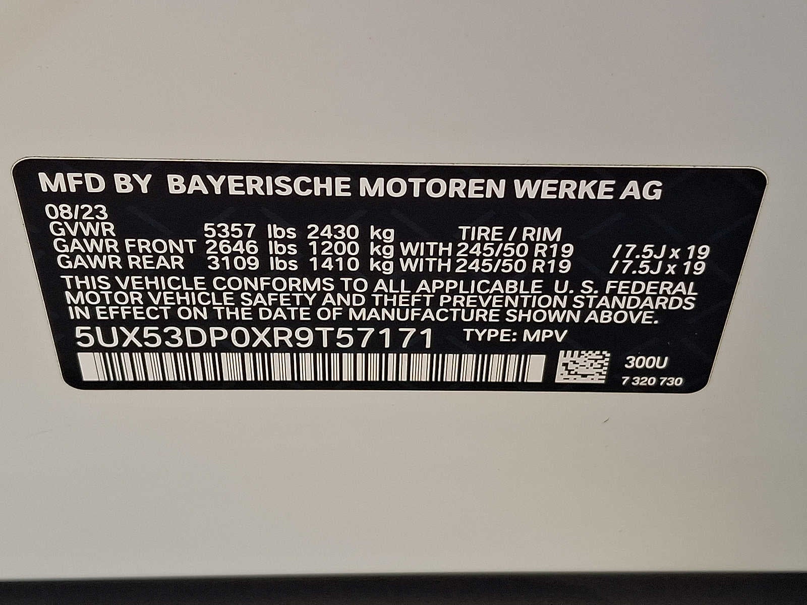 2024 BMW X3 xDrive30i Sports Activity Vehicle