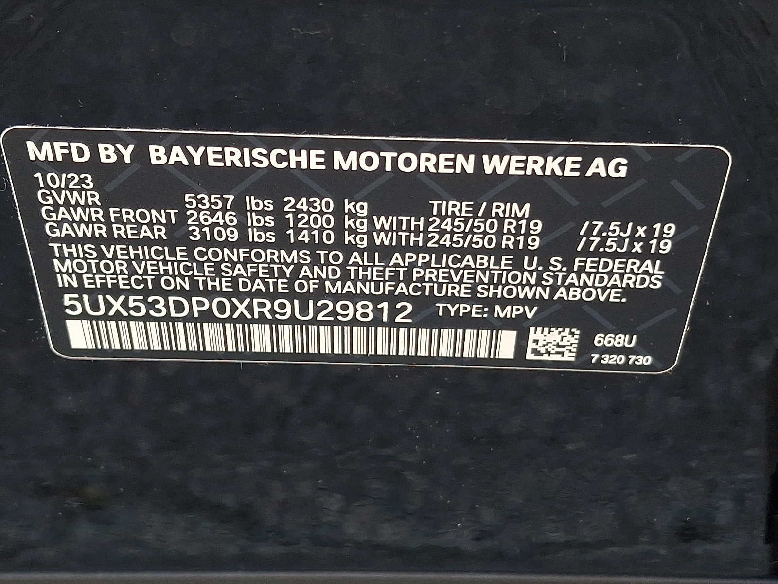 2024 BMW X3 xDrive30i Sports Activity Vehicle