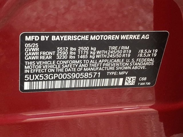 2025 BMW X3 30 xDrive Sports Activity Vehicle