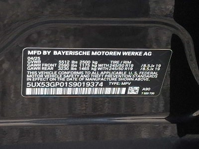 2025 BMW X3 30 xDrive Sports Activity Vehicle