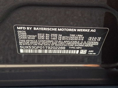 2026 BMW X3 30 xDrive Sports Activity Vehicle