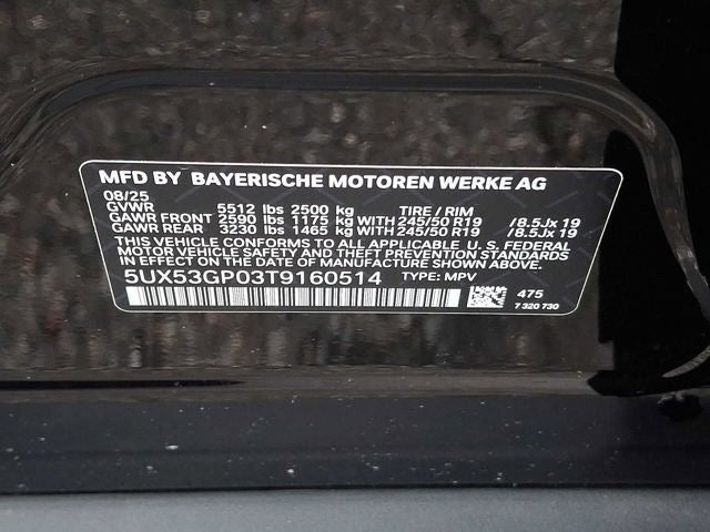 2026 BMW X3 30 xDrive Sports Activity Vehicle