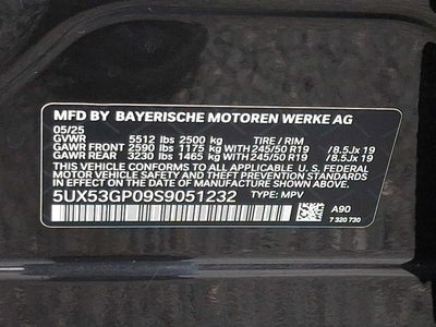 2025 BMW X3 30 xDrive Sports Activity Vehicle