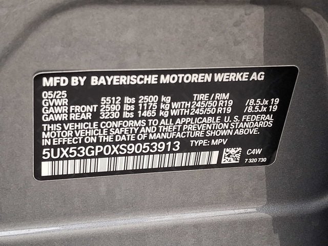 2025 BMW X3 30 xDrive Sports Activity Vehicle