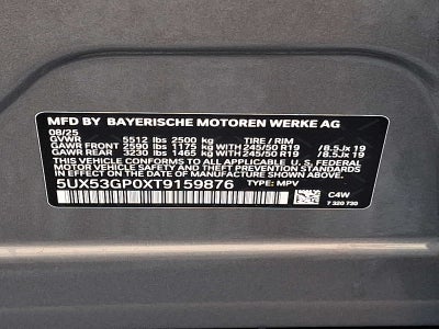 2026 BMW X3 30 xDrive Sports Activity Vehicle