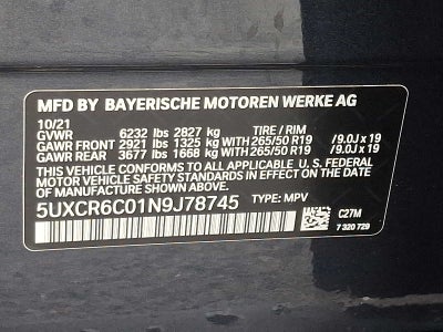 2022 BMW X5 xDrive40i Sports Activity Vehicle