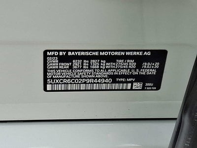 2023 BMW X5 xDrive40i Sports Activity Vehicle