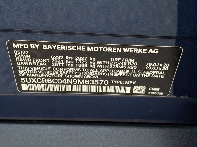2022 BMW X5 xDrive40i Sports Activity Vehicle
