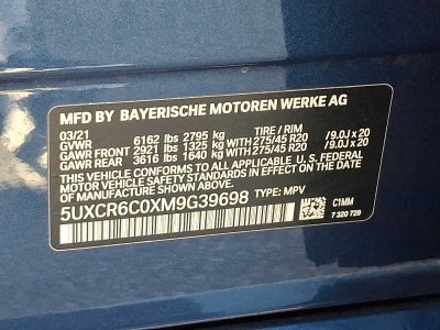 2021 BMW X5 xDrive40i Sports Activity Vehicle