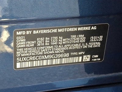 2021 BMW X5 xDrive40i Sports Activity Vehicle