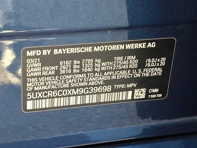 2021 BMW X5 xDrive40i Sports Activity Vehicle