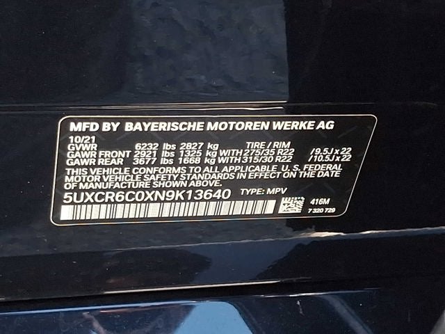 2022 BMW X5 xDrive40i Sports Activity Vehicle
