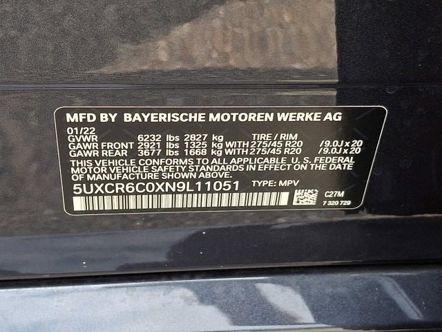 2022 BMW X5 xDrive40i Sports Activity Vehicle