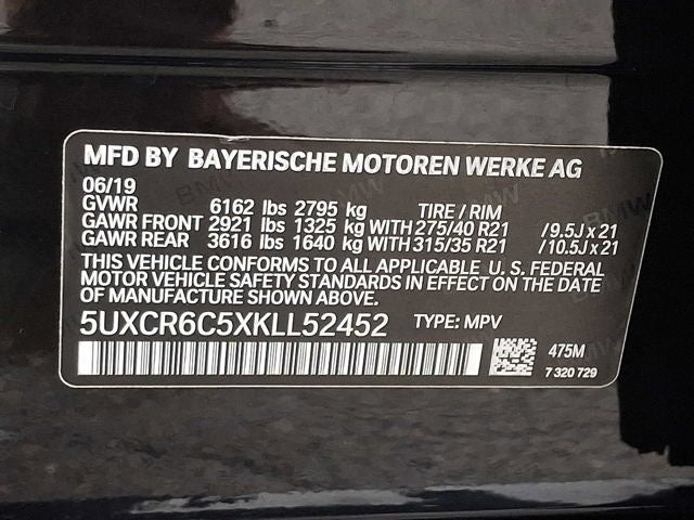 2019 BMW X5 xDrive40i Sports Activity Vehicle