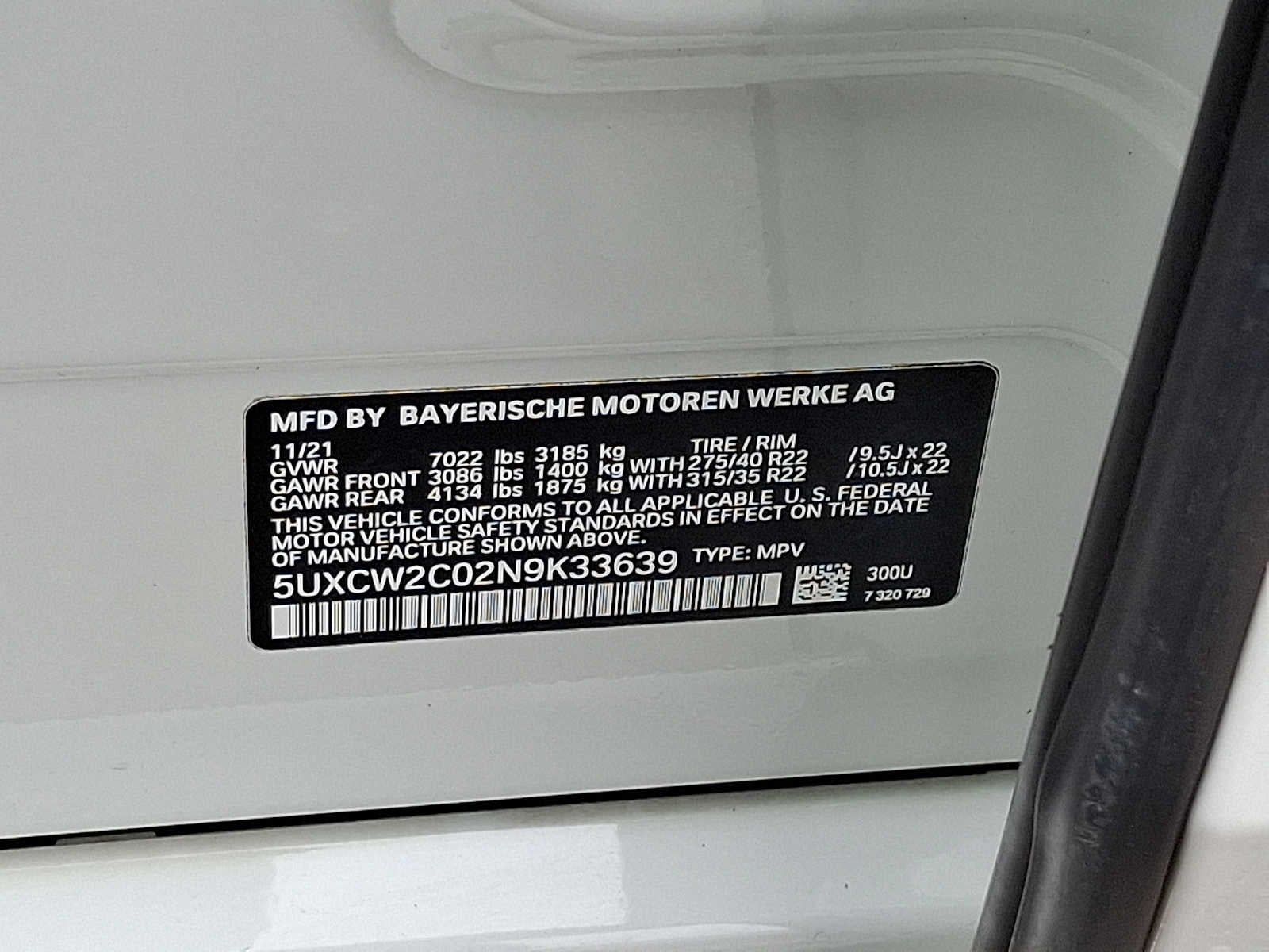 2022 BMW X7 xDrive40i Sports Activity Vehicle