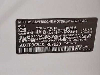 2019 BMW X3 xDrive30i Sports Activity Vehicle