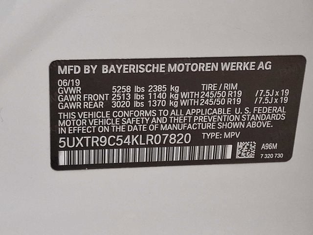 2019 BMW X3 xDrive30i Sports Activity Vehicle