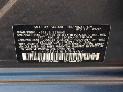 2020 Subaru Crosstrek Premium CVT