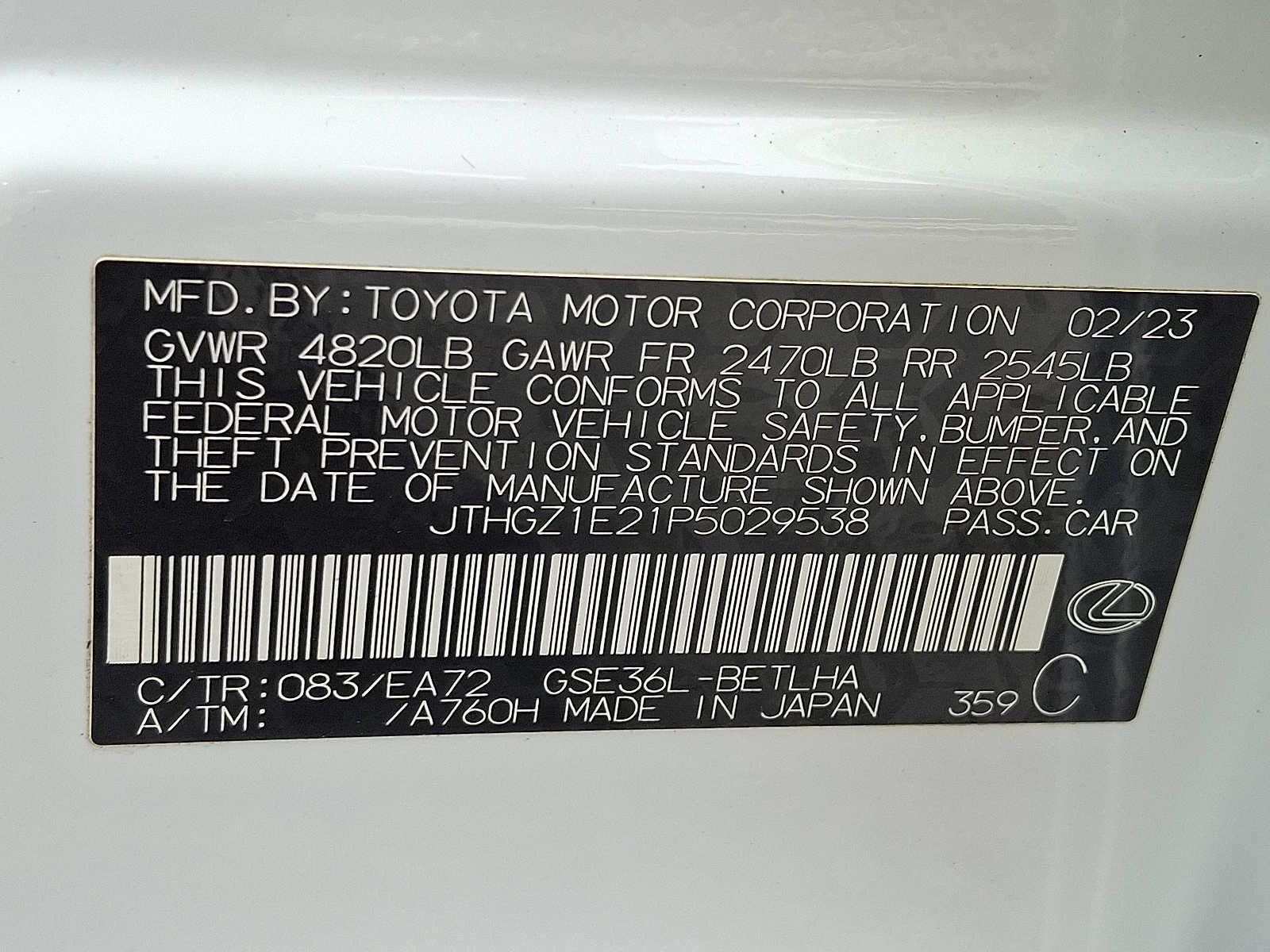 2023 Lexus IS IS 350 F SPORT AWD