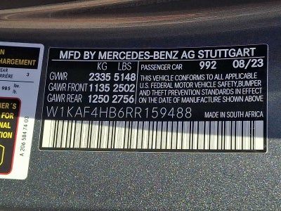 2024 Mercedes-Benz C-Class C 300 4MATIC® Sedan