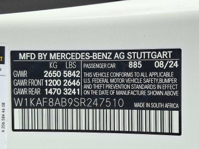 2025 Mercedes-Benz C-Class AMG® C 63 S E Performance Sedan