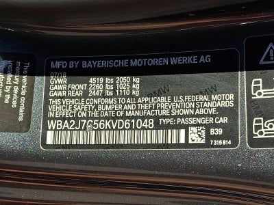 2019 BMW 2 Series M240i xDrive Coupe