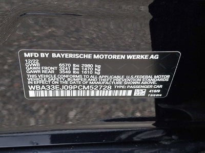 2023 BMW 7 Series 760i xDrive Sedan