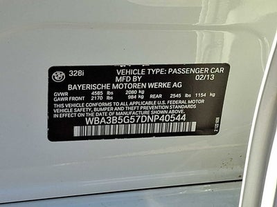 2013 BMW 3 Series 4dr Sdn 328i xDrive AWD SULEV