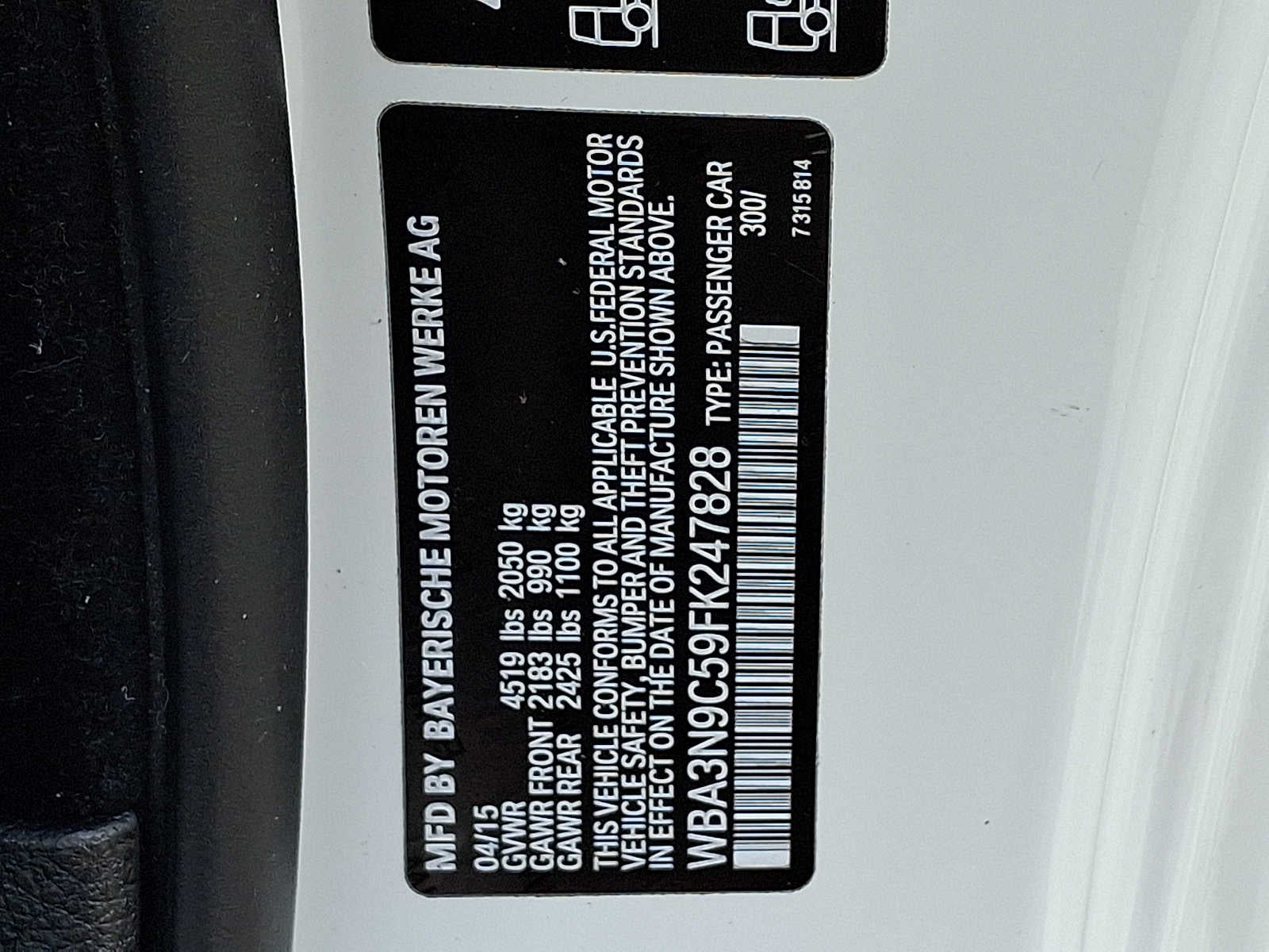 2015 BMW 4 Series 2dr Cpe 428i xDrive AWD SULEV