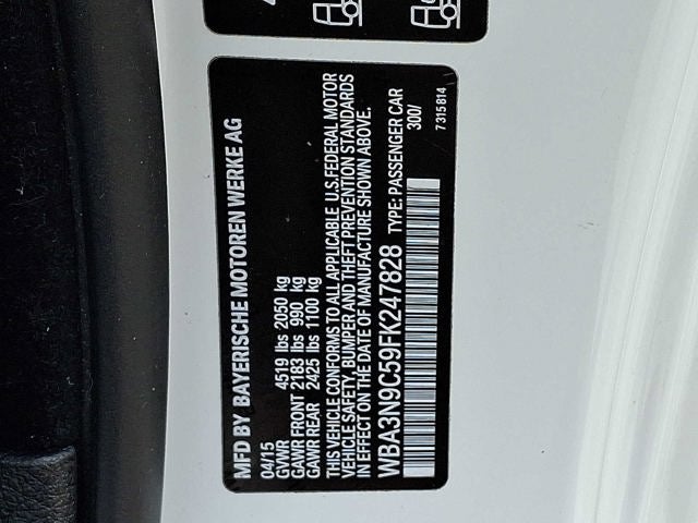2015 BMW 4 Series 2dr Cpe 428i xDrive AWD SULEV
