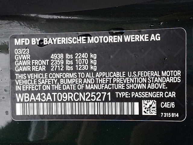 2024 BMW 4 Series 430i xDrive Convertible