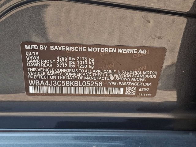2019 BMW 4 Series 430i xDrive Gran Coupe