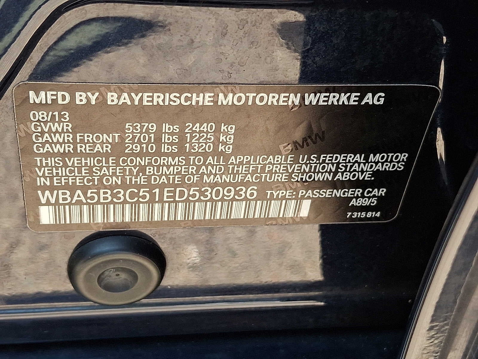 2014 BMW 5 Series 4dr Sdn 535i xDrive AWD