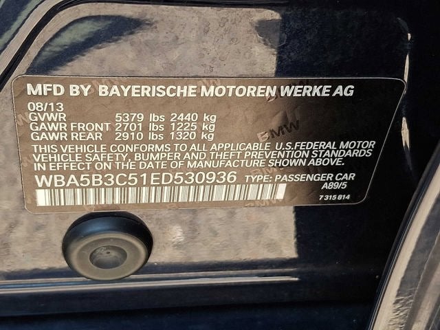 2014 BMW 5 Series 4dr Sdn 535i xDrive AWD