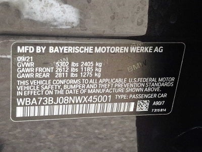 2022 BMW 5 Series 540i xDrive Sedan