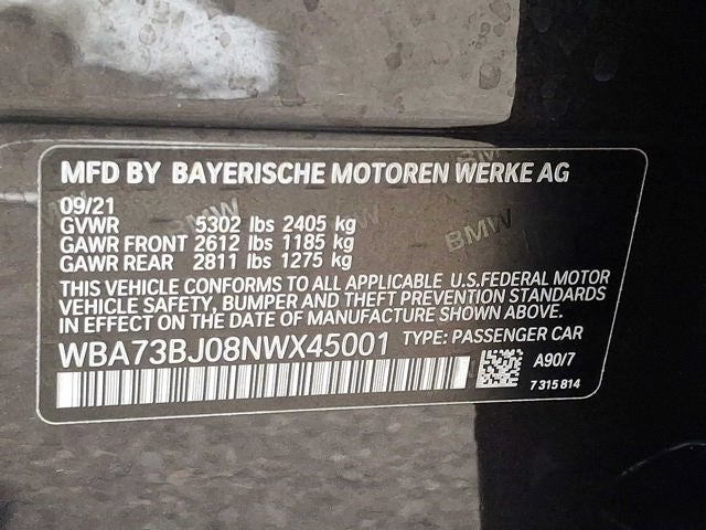 2022 BMW 5 Series 540i xDrive Sedan