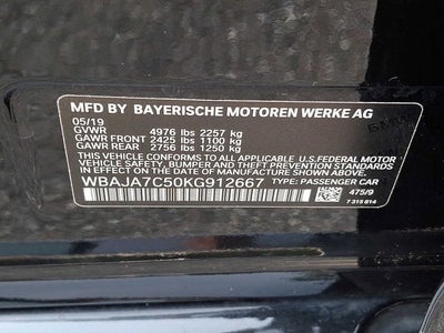 2019 BMW 5 Series 530i xDrive Sedan