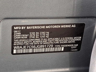 2018 BMW 5 Series 540i xDrive Sedan