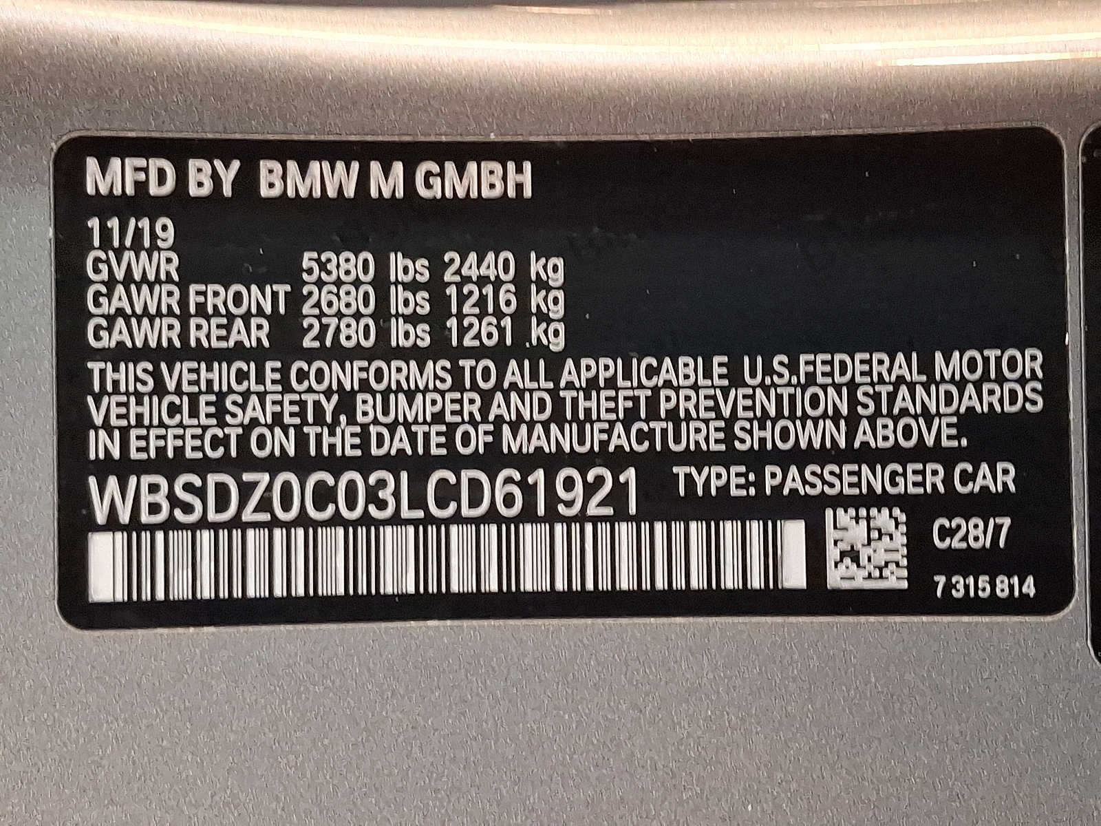 2020 BMW M8 Convertible