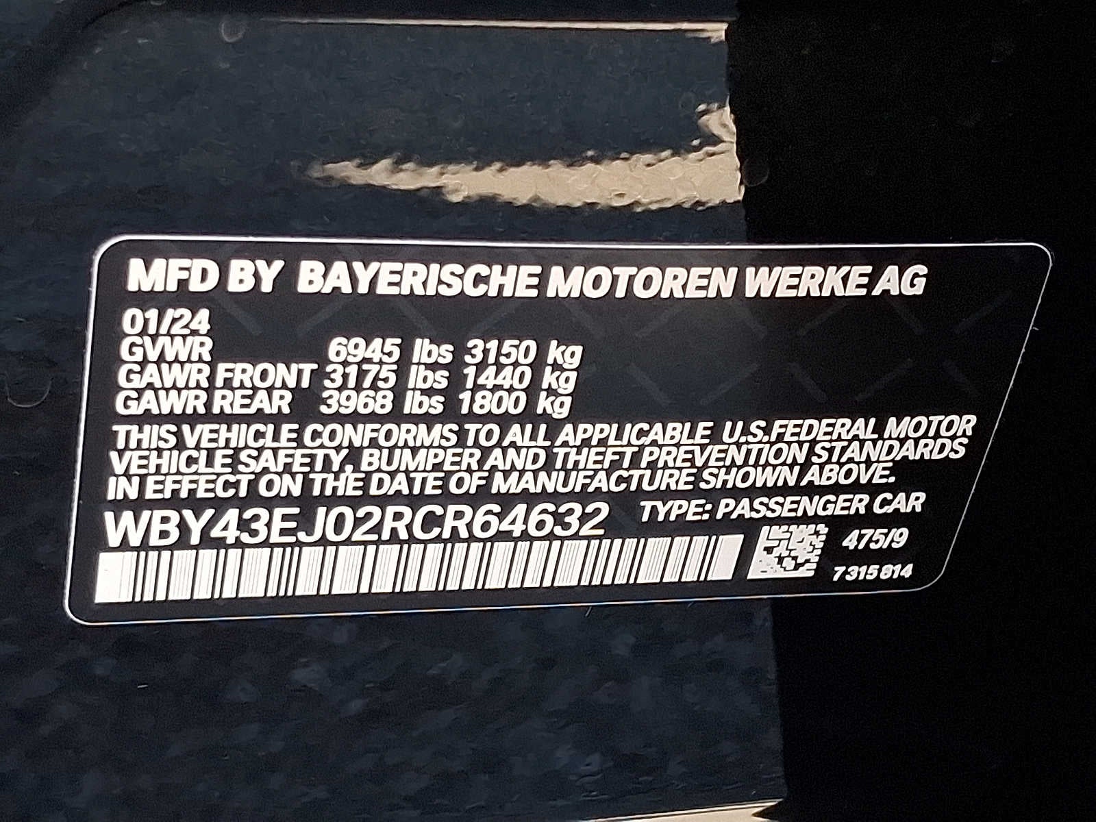 2024 BMW i7 eDrive50 Sedan