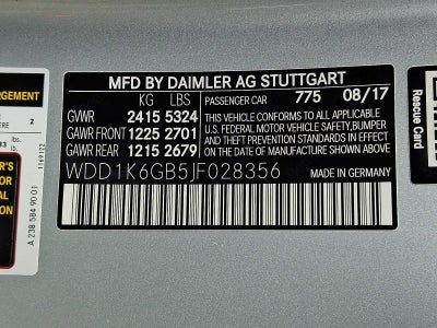 2018 Mercedes-Benz E-Class E 400 4MATIC® Cabriolet