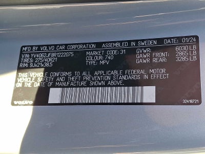 2024 Volvo XC90 B6 AWD Ultimate Bright Theme 6P