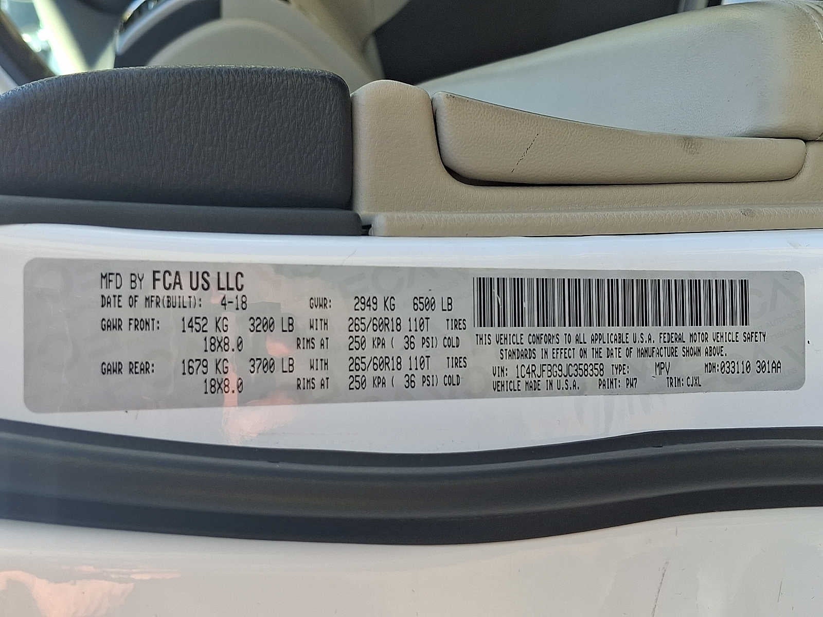 2018 Jeep Grand Cherokee Limited 4x4