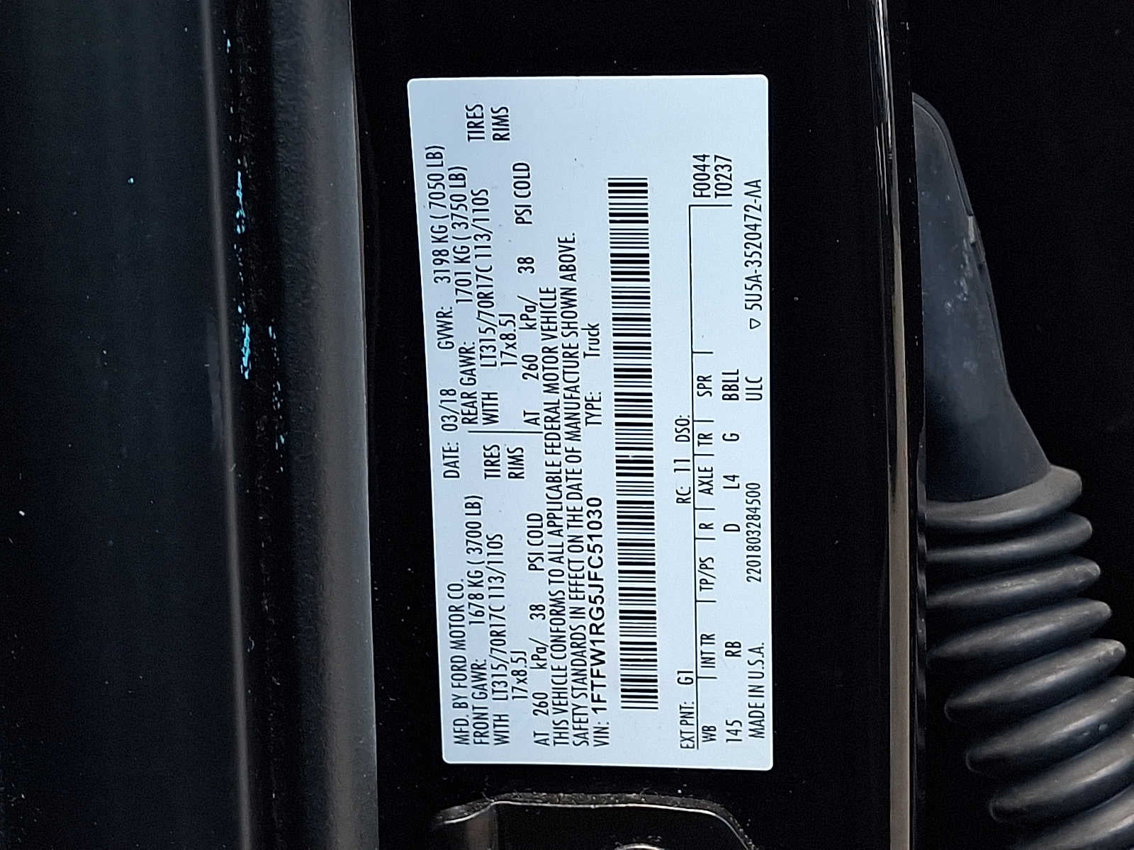 2018 Ford F-150 Raptor 4WD SuperCrew 5.5 Box