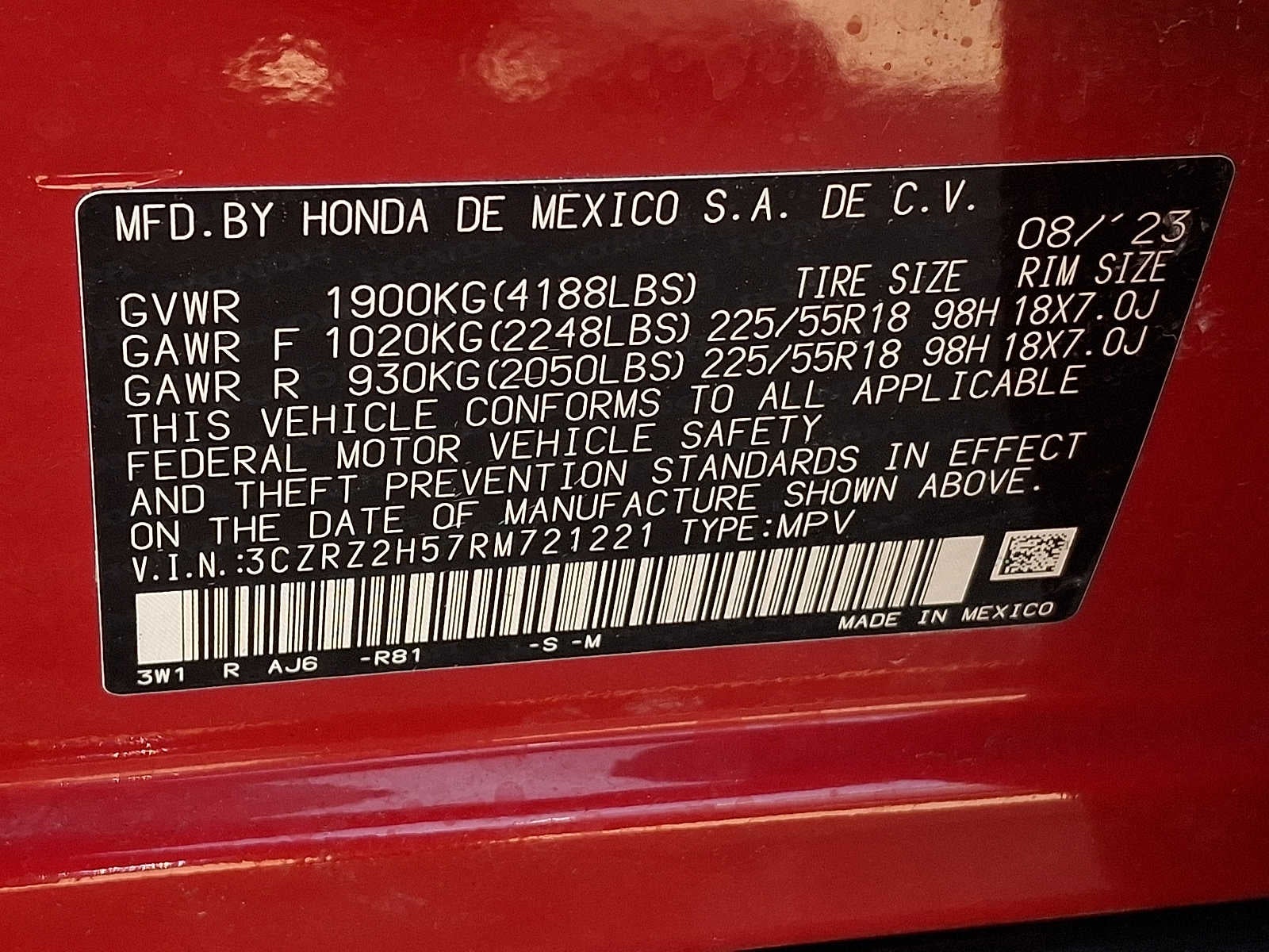 2024 Honda HR-V Sport AWD CVT