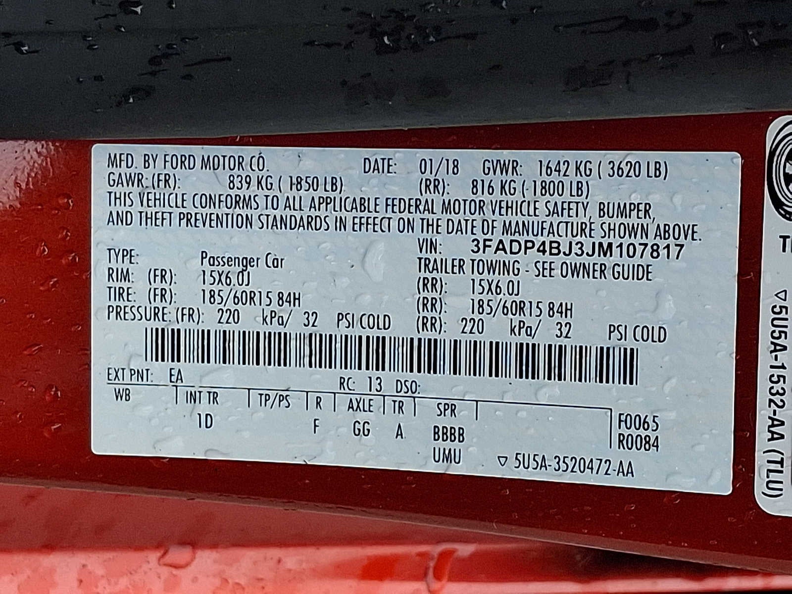 2018 Ford Fiesta SE Sedan