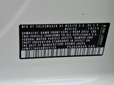 2016 Volkswagen Golf 4dr HB Auto TSI SE